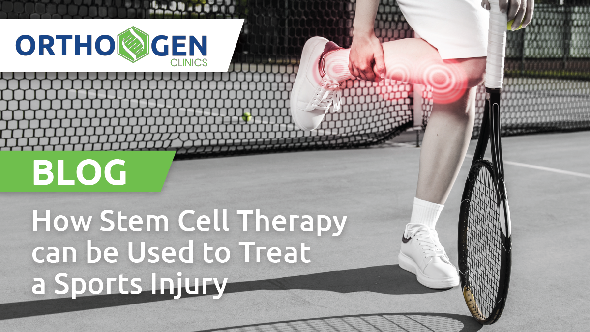 How Stem Cell Therapy Can Be Used to Treat Sports Injury