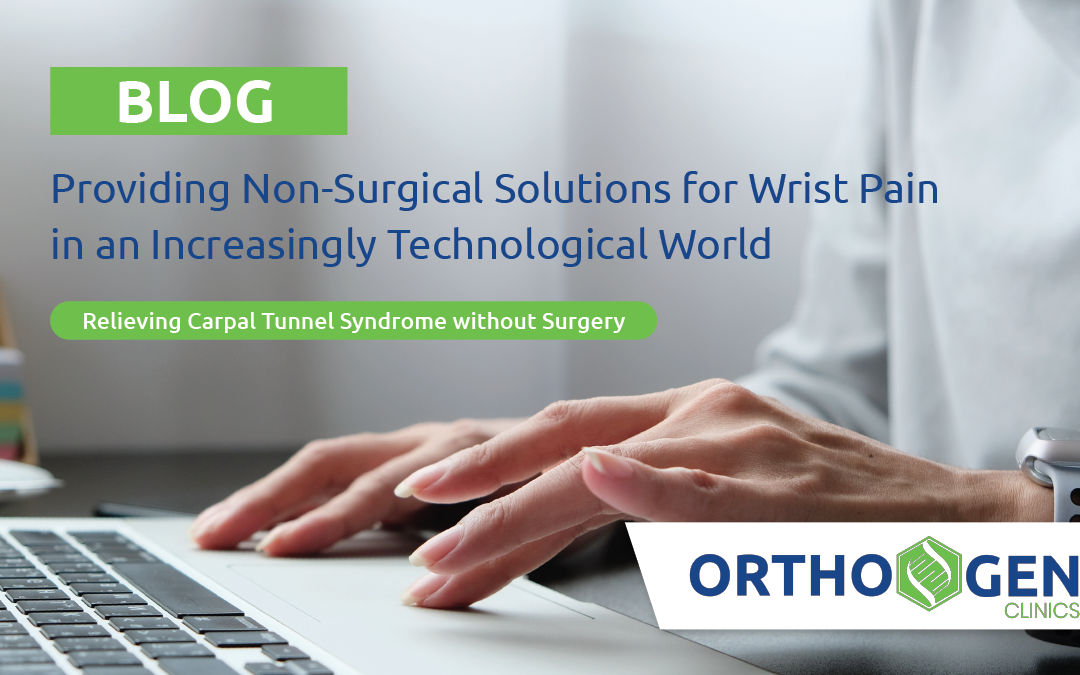 Providing Non-Surgical Solutions for Wrist Pain in an Increasingly Technological World